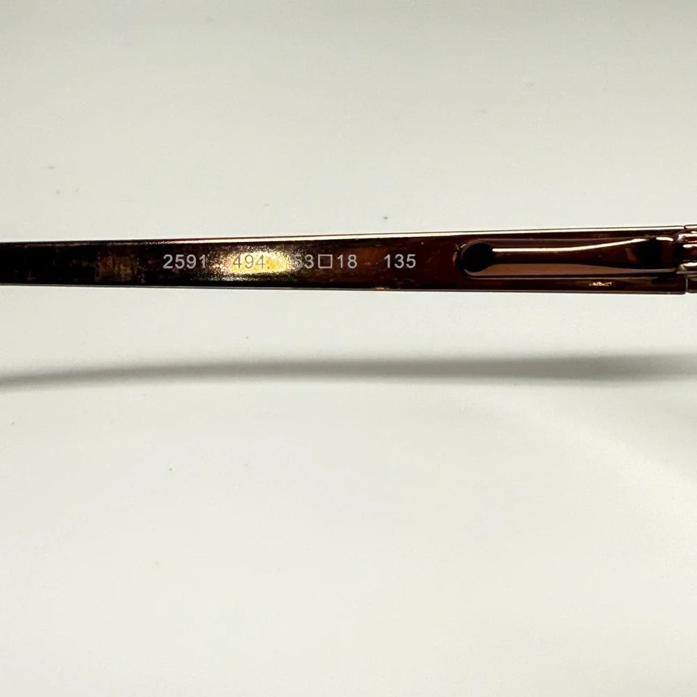 Sferoflex 2591 494 Copper Brown Oval Metal Eyeglass Frames 53-18-135
